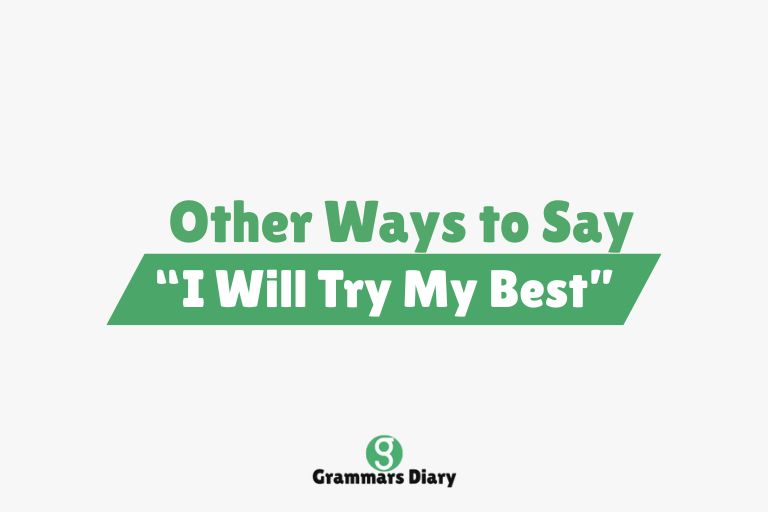 Other Ways to Say “I Will Try My Best”