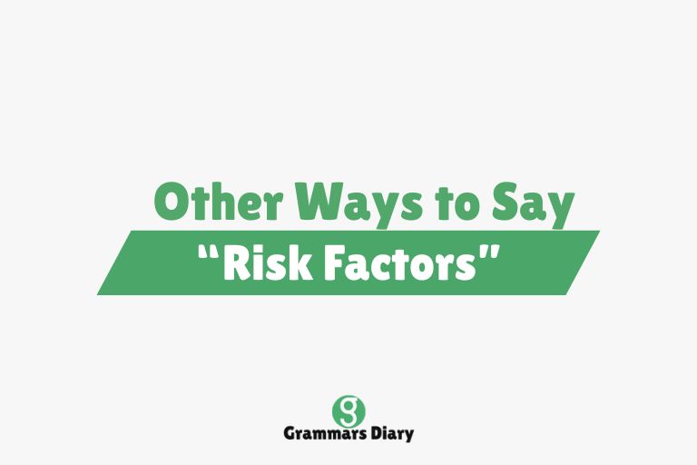 Other Ways to Say “Risk Factors”