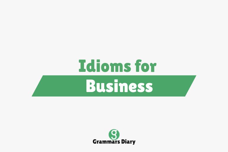 Idioms for Business
