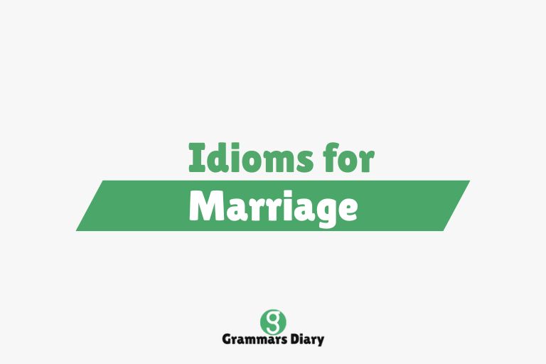 Idioms for Marriage