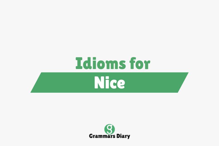 Idioms for Nice
