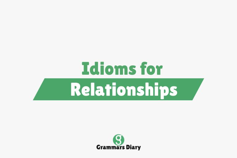 Idioms for Relationships