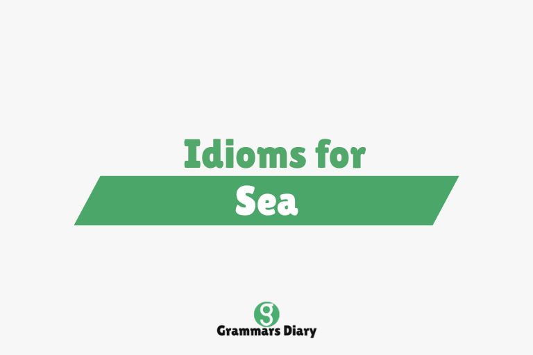 Idioms for Sea