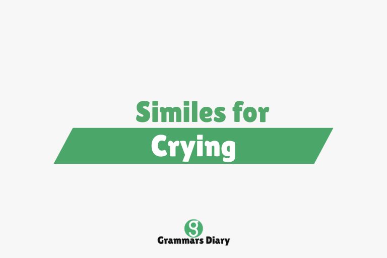 Similes for Crying