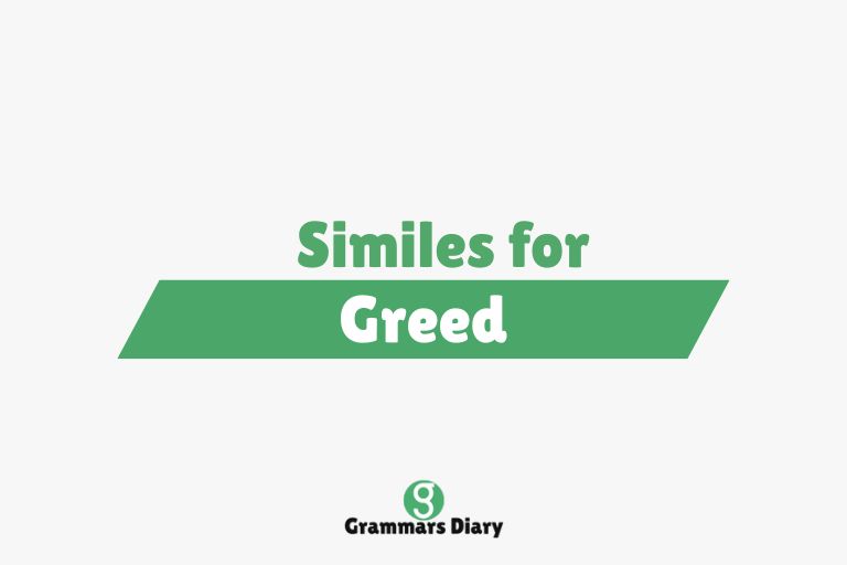 Similes for Greed